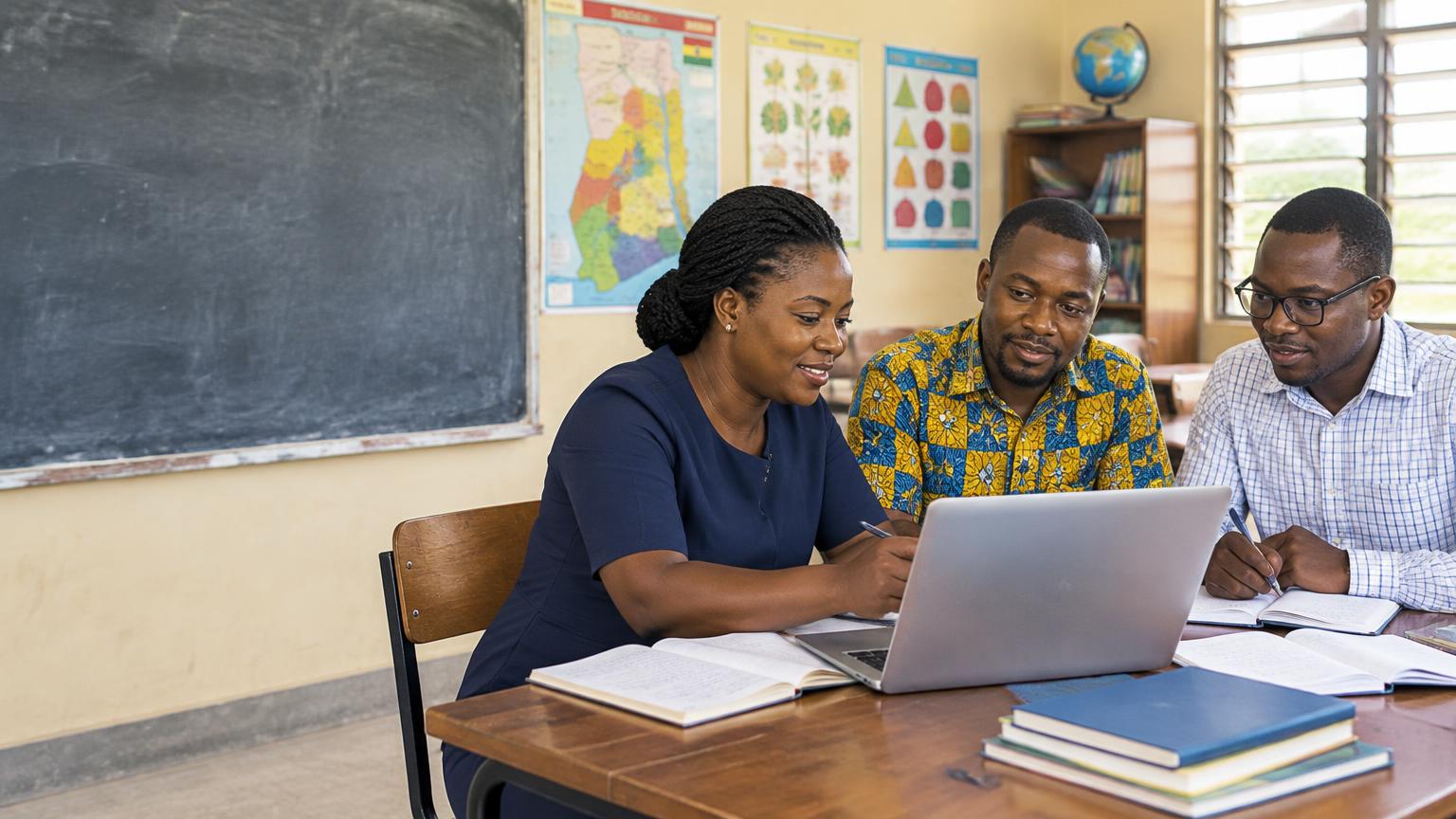 Educators planning a lesson together